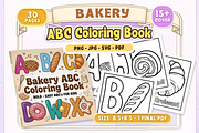 Bakery ABC Coloring Book, a Food Illustration by Craftsbeefy (Thumbnail 1 of 4)