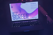 Laptop Screen Mockup, a Wearable Device Mockup by herutage (Thumbnail 3 of 4)