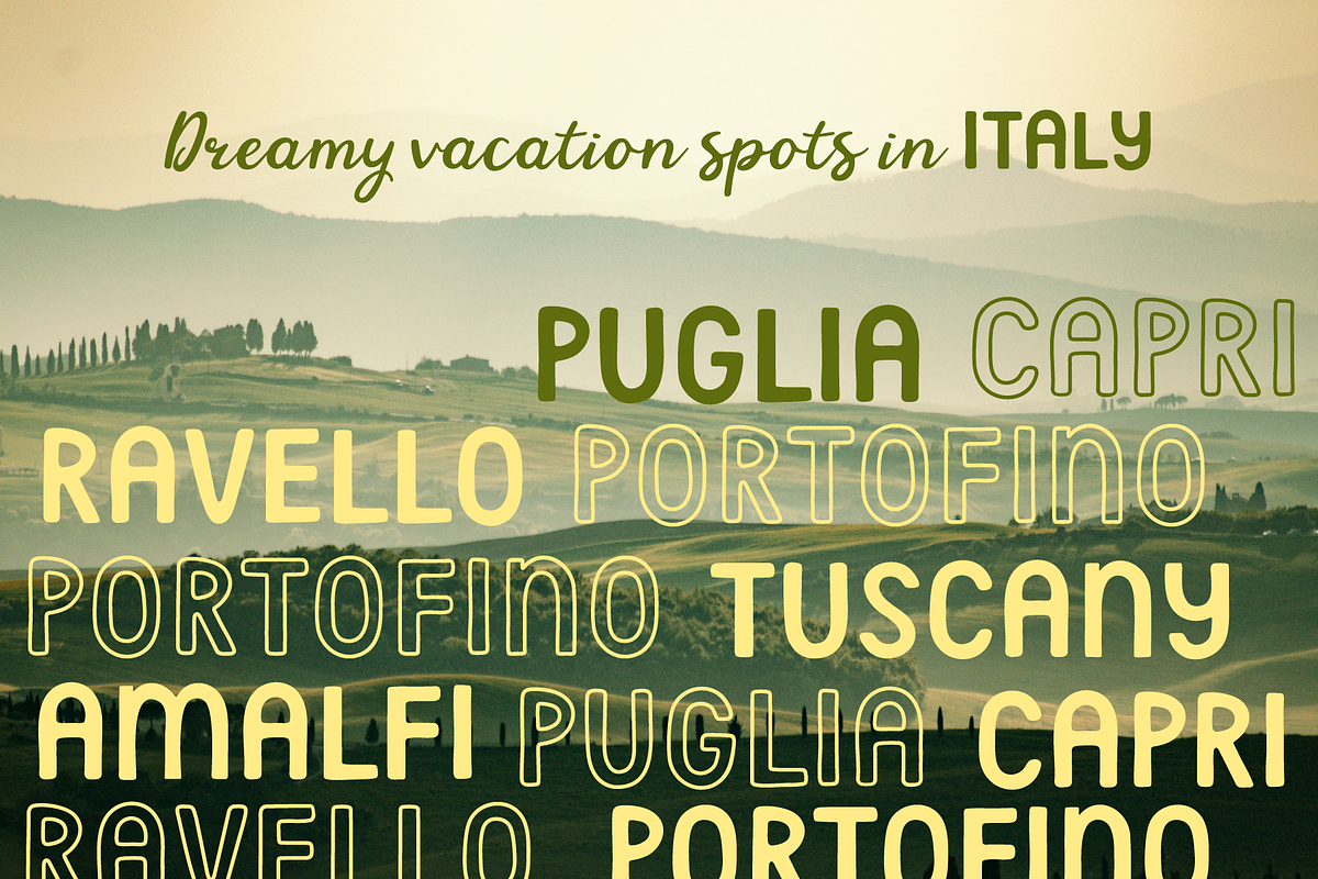 Adventure Highway Retro Nature Font, a Handwritten Font by Kaya Fonts (Photo 22 of 33)