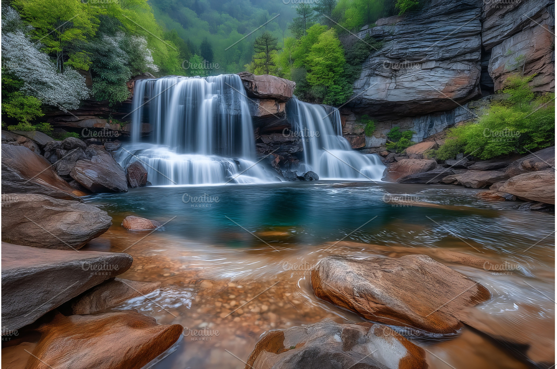 The Blackwater Falls in West, a Nature Photo by ZinetroN