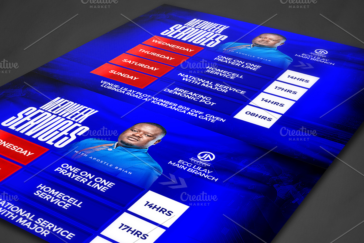 Church Weekly Programs flyer templat, a Social Media Template by church flyer templates (Photo 3 of 4)