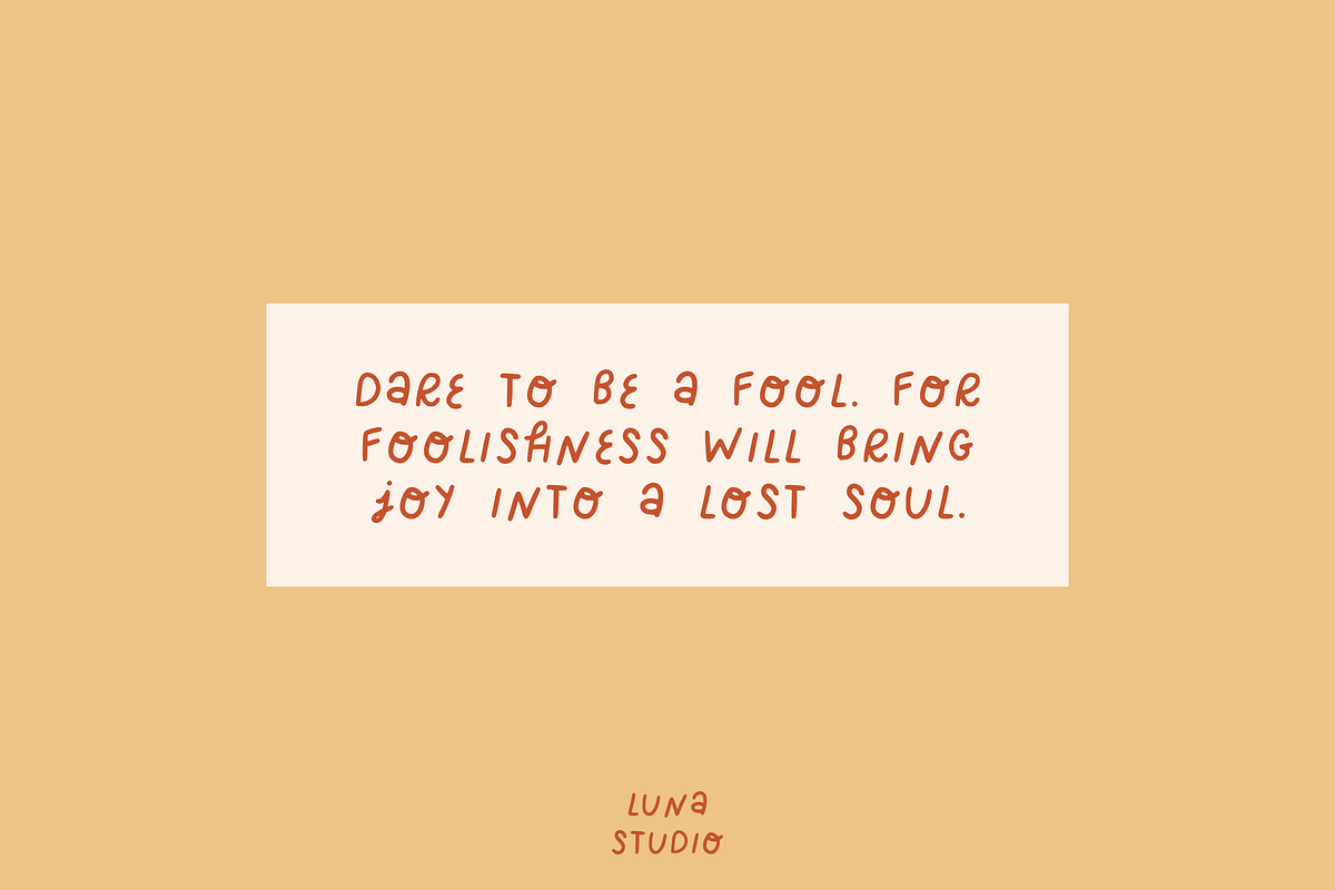Brave Babe | A Handwritten Cute Font, a Font by Luna Studio (Photo 18 of 19)