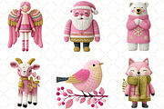 Crochet Christmas Clipart, an Illustration by Black Bird Studio (Thumbnail 5 of 6)