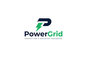 PowerGrid Energy Logo Template, a Branding & Logo Template by SANB