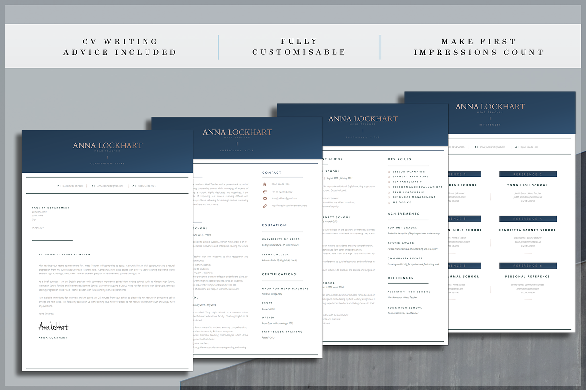 Teacher Resume, a Resume Template by introDuice - CV / Resumes (Photo 7 of 7)