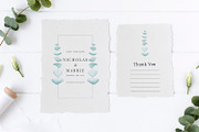 Eucalyptus Wedding Invitation Suite, an Invitation Template by Azka Creative (Thumbnail 2 of 6)