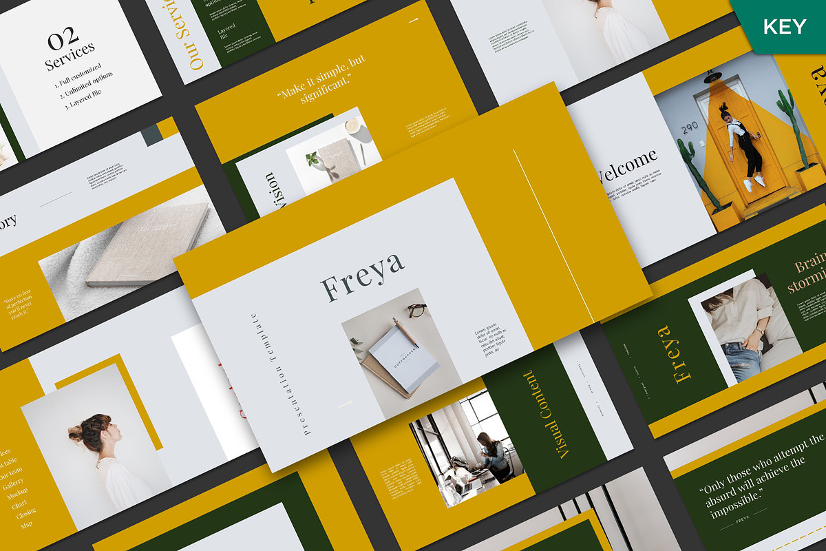 FREYA Powerpoint Template, a Presentation Template by yaqublekker