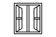 Window Line Icon, an Outline Icon by Pexelpy (Thumbnail 2 of 2)
