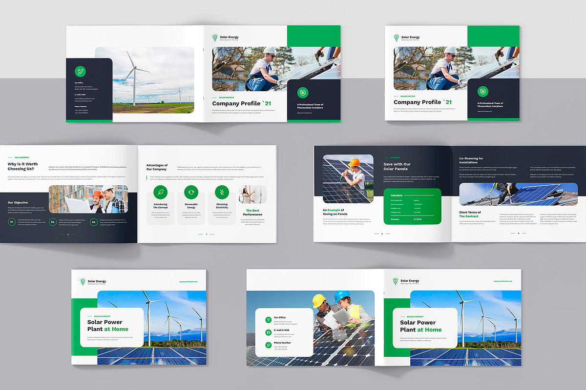 Solar Energy Company Profile LS, a Brochure Template by artbart (Photo 3 of 7)