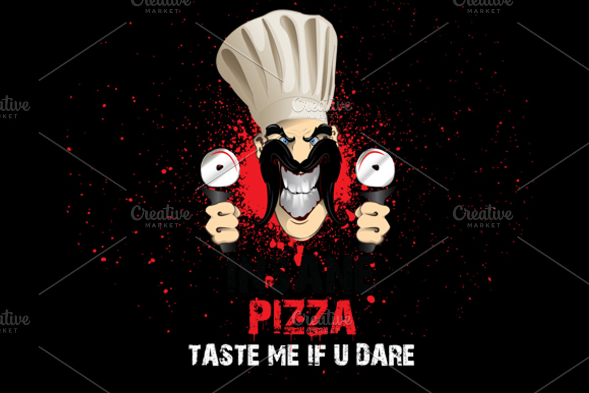 Insane Pizza, a Branding & Logo Template by LuisFaus (Photo 3 of 3)