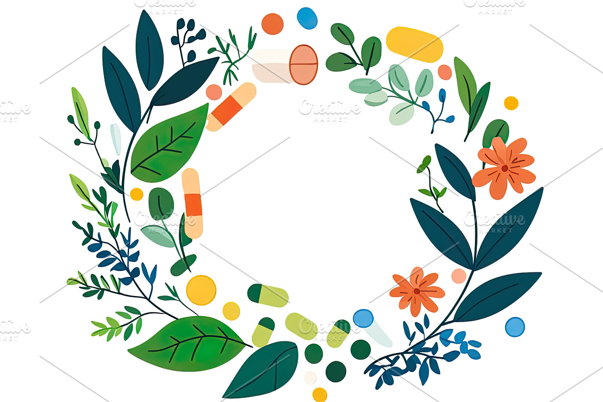Colorful circular arrangement of, an Illustration by Lermont51