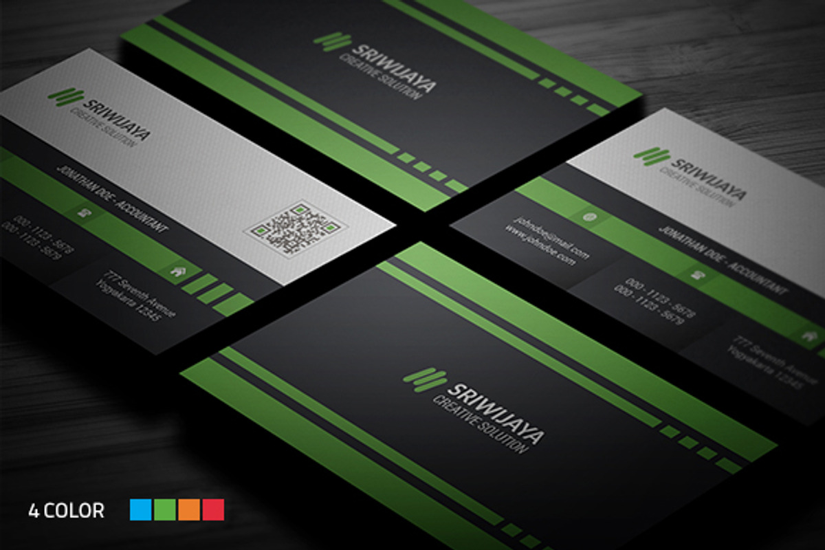 Corporate Business Card, a Business Card Template by InfinityArt (Photo 1 of 6)