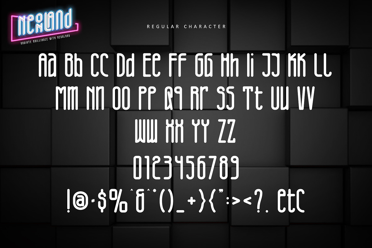 Neonland, a Sans Serif Font by Letterara (Photo 9 of 12)