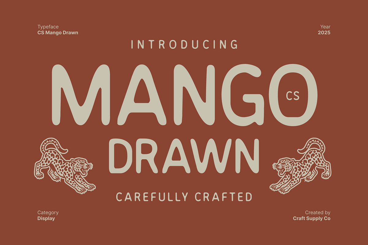 CS Mango Drawn, a Sans Serif Font by Craft Supply Co. (Photo 1 of 8)
