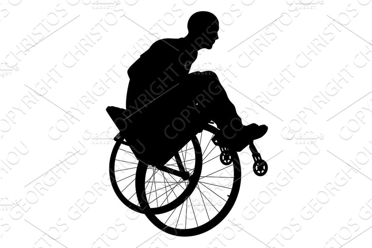 Silhouette of Man Performing, a Person Illustration by Christos Georghiou