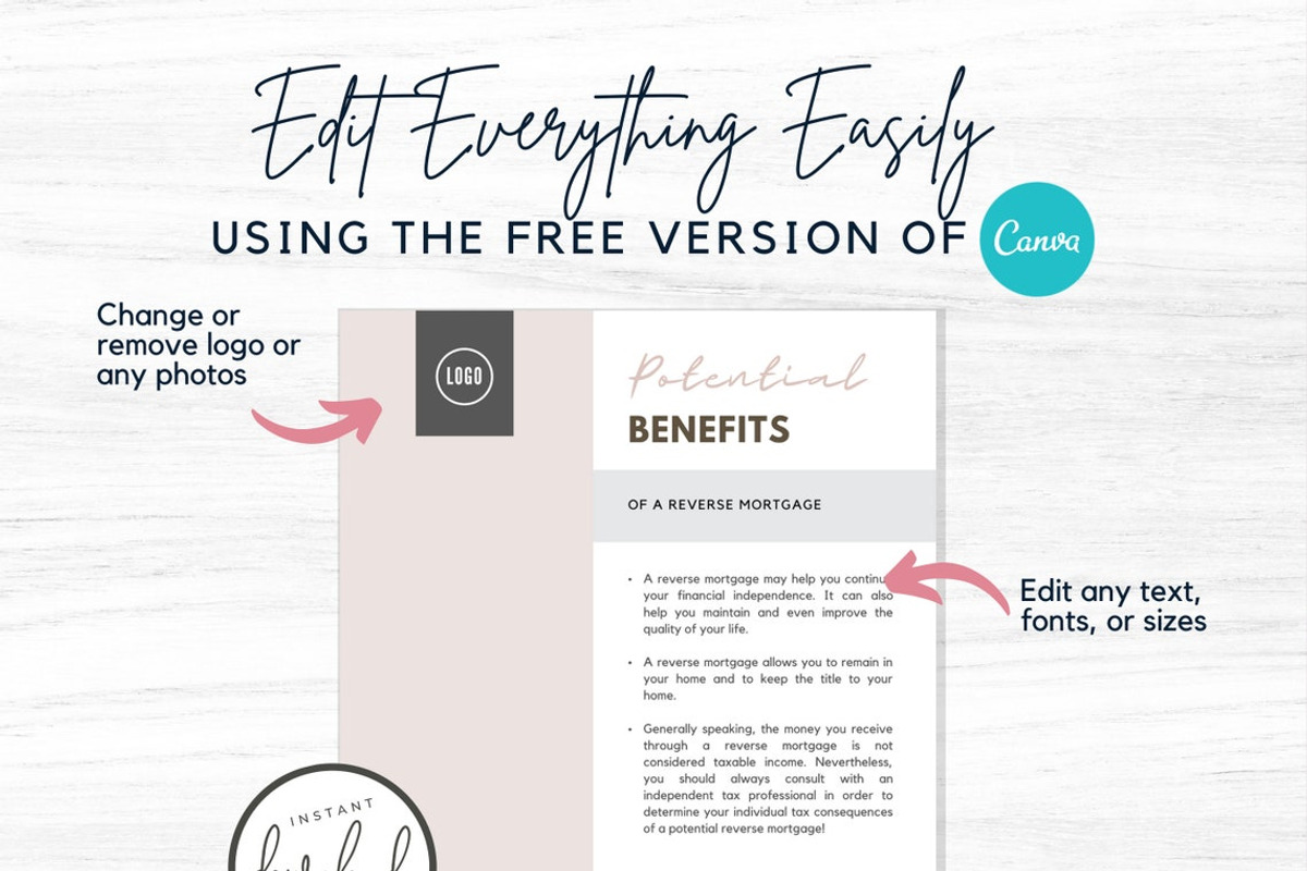 Reverse Mortgage Guide CANVA, a Flyer Template by RealEstateDreams (Photo 3 of 4)