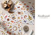 Sewing, embroidery, knitting pattern, a Pattern Graphic by Good Studio (Thumbnail 1 of 6)