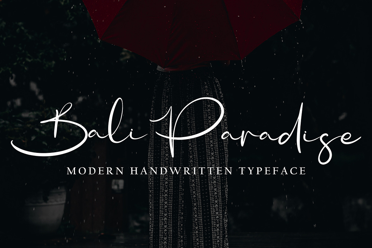 Bali Paradise, a Handwritten Font by pineungtype (Photo 1 of 6)