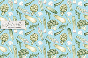 Green Vegetables seamless pattern, a Pattern Graphic by SirenaArt (Thumbnail 4 of 11)