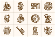 225 Vintage Heritage and History, a Person Illustration by Prosymbols (Thumbnail 5 of 11)