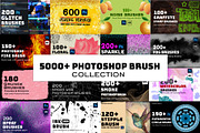 5000+ Photoshop Brushes Mega Bundle, a Brush Add-On by Chipshpow Graphics (Thumbnail 1 of 4)