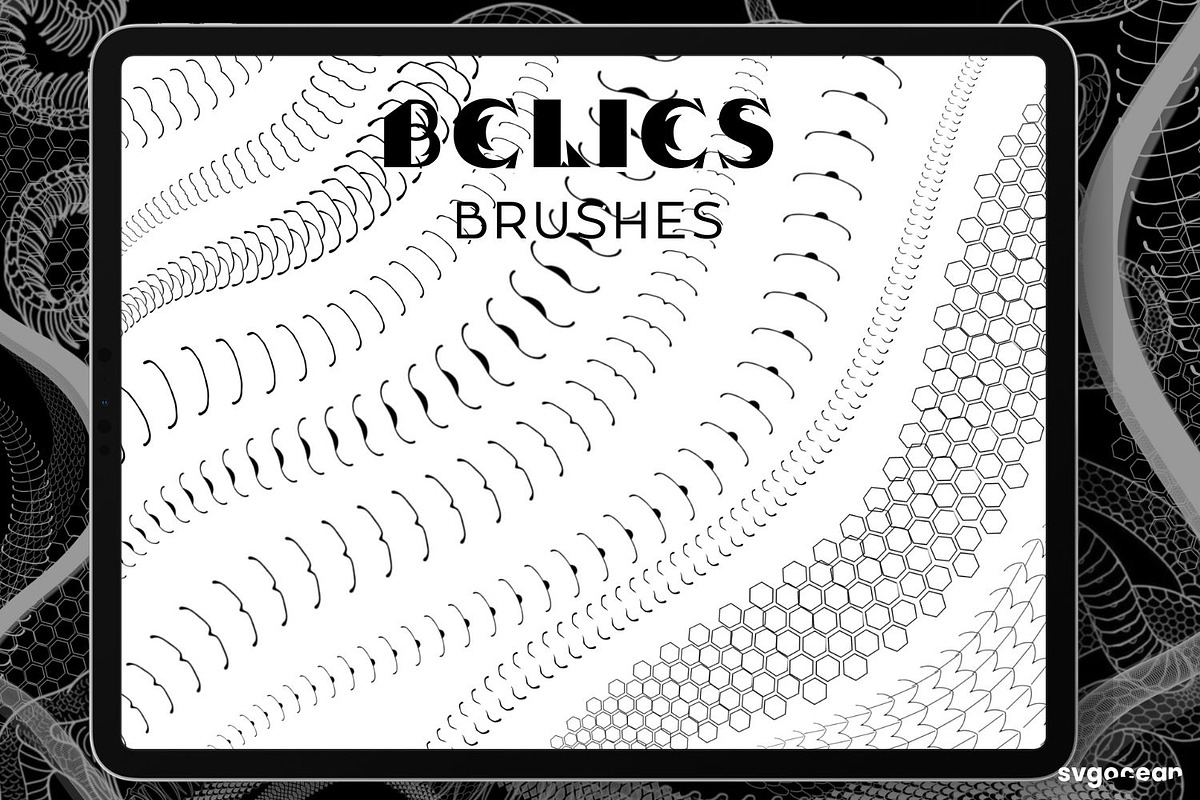 Snake Tattoo Brushes for Procreate, a Brush Add-On by svgocean (Photo 6 of 10)