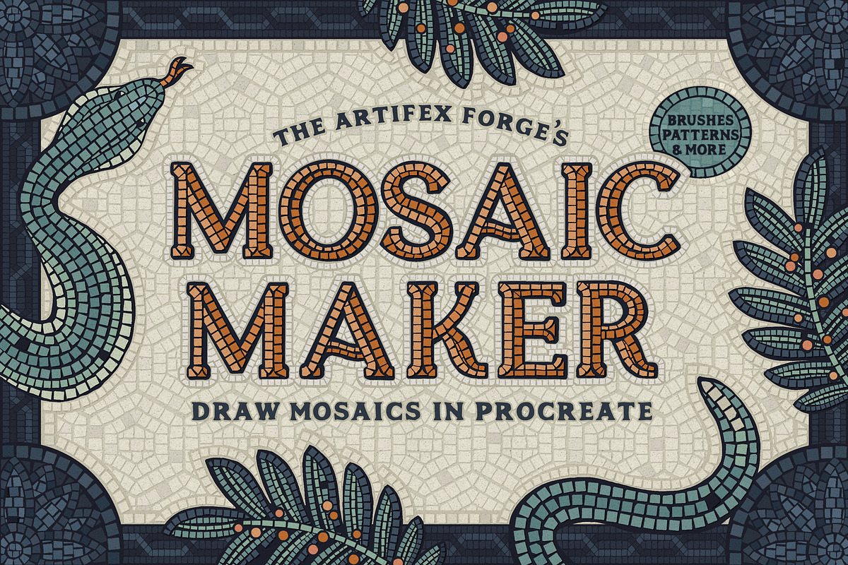 Mosaic Maker - Procreate, a Brush Add-On by The Artifex Forge (Photo 1 of 12)