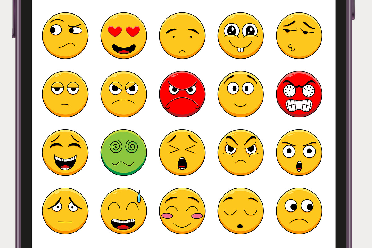 Emoji Character Expressions Set, an Emoji Icon by Tekuni (Photo 7 of 11)