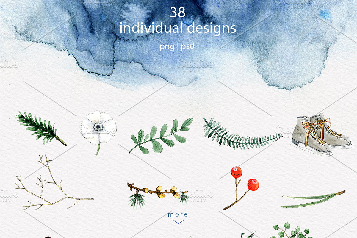 Watercolor all seasons, a Decorative Illustration by ⚞ Kind Illustration ⚟ (Photo 2 of 8)