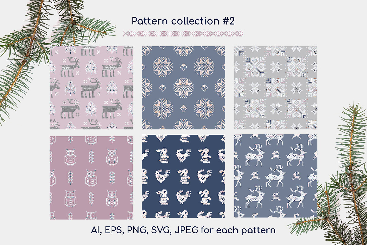 Scandi knit ornaments collection, an Animal Illustration by Gray Cat Graphics (Photo 12 of 18)