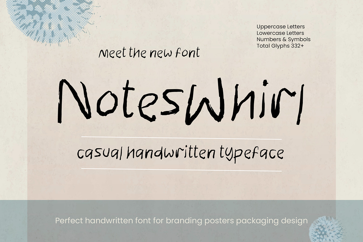 Notes Whirl Casual Handwritten, a Handwritten Font by operatype.co (Photo 1 of 15)