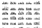 City Skyline Vectors, a Background Graphic by Brickclay (Thumbnail 6 of 6)