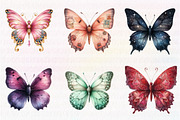 Vintage Butterflies Clip Art, an Illustration by CreationArt (Thumbnail 3 of 7)