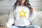 Cute Colorful Watercolor Stars png, an Illustration by Watercolor design (Thumbnail 10 of 12)