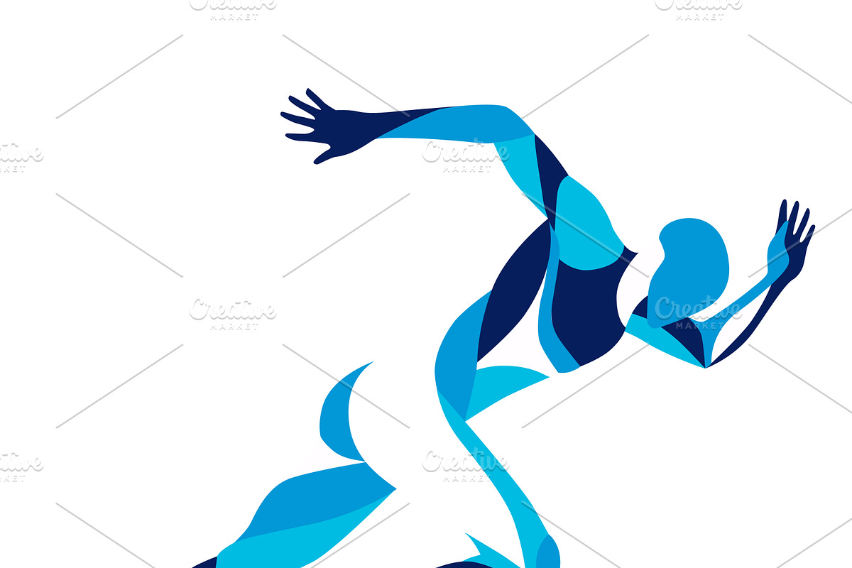 Set of stylized people in sport, an Illustration by Infinity Creativity (Photo 8 of 21)