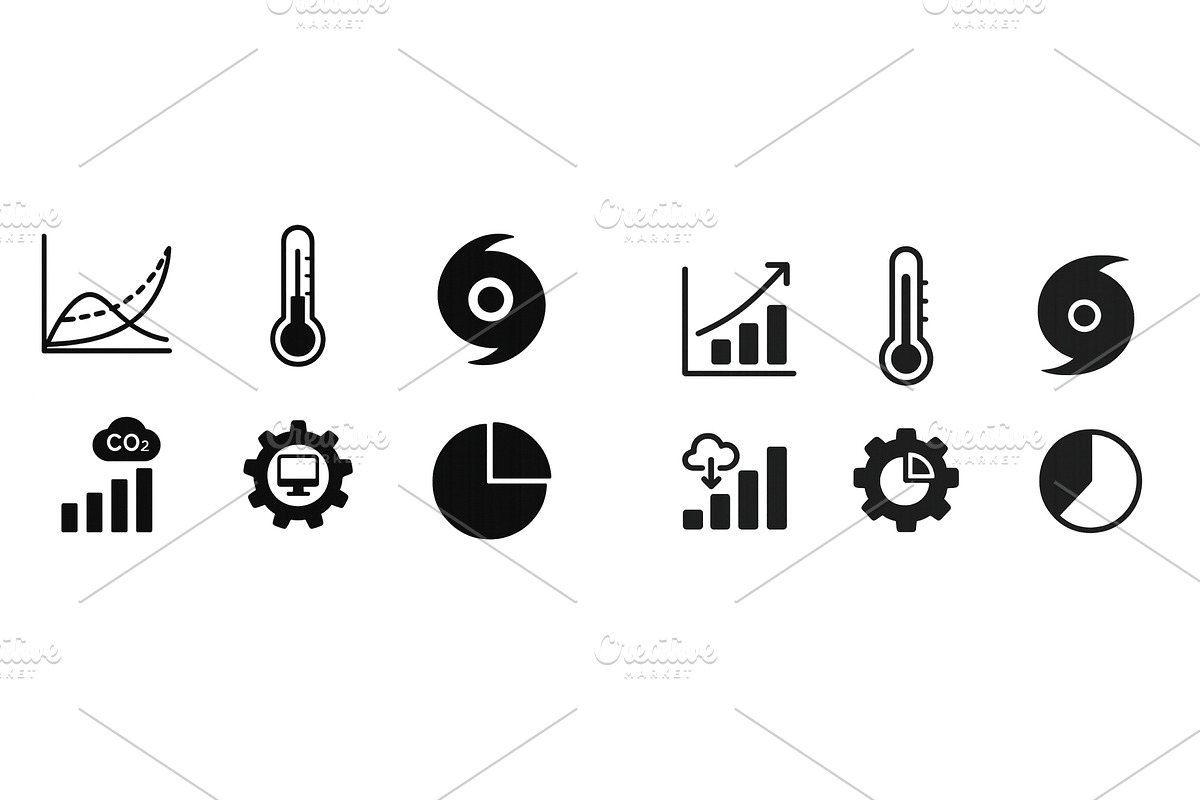 Various symbols representing data, a Technology Illustration by ZinetroN