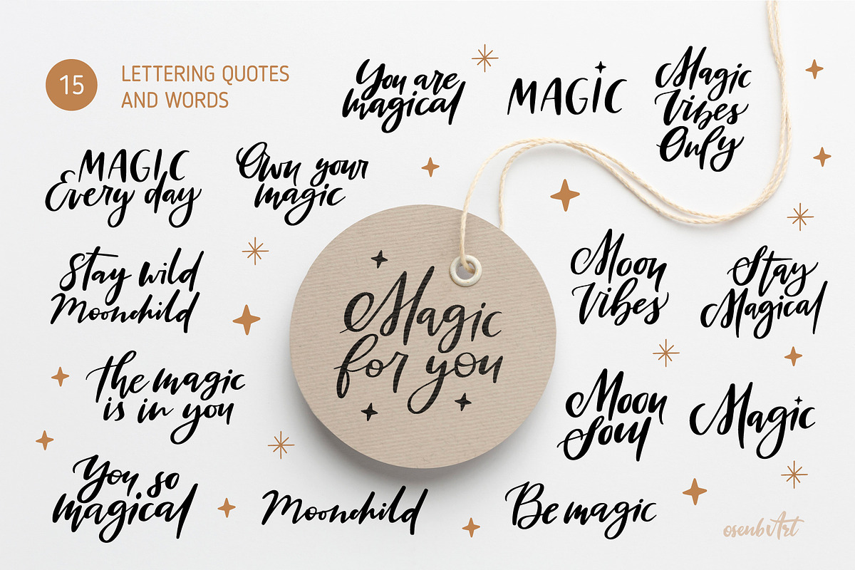 Magic Moon Butterflies Clipart Set, an Object Graphic by Alena Koval (Photo 7 of 15)