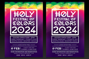 Festival Of Colors Flyer Template