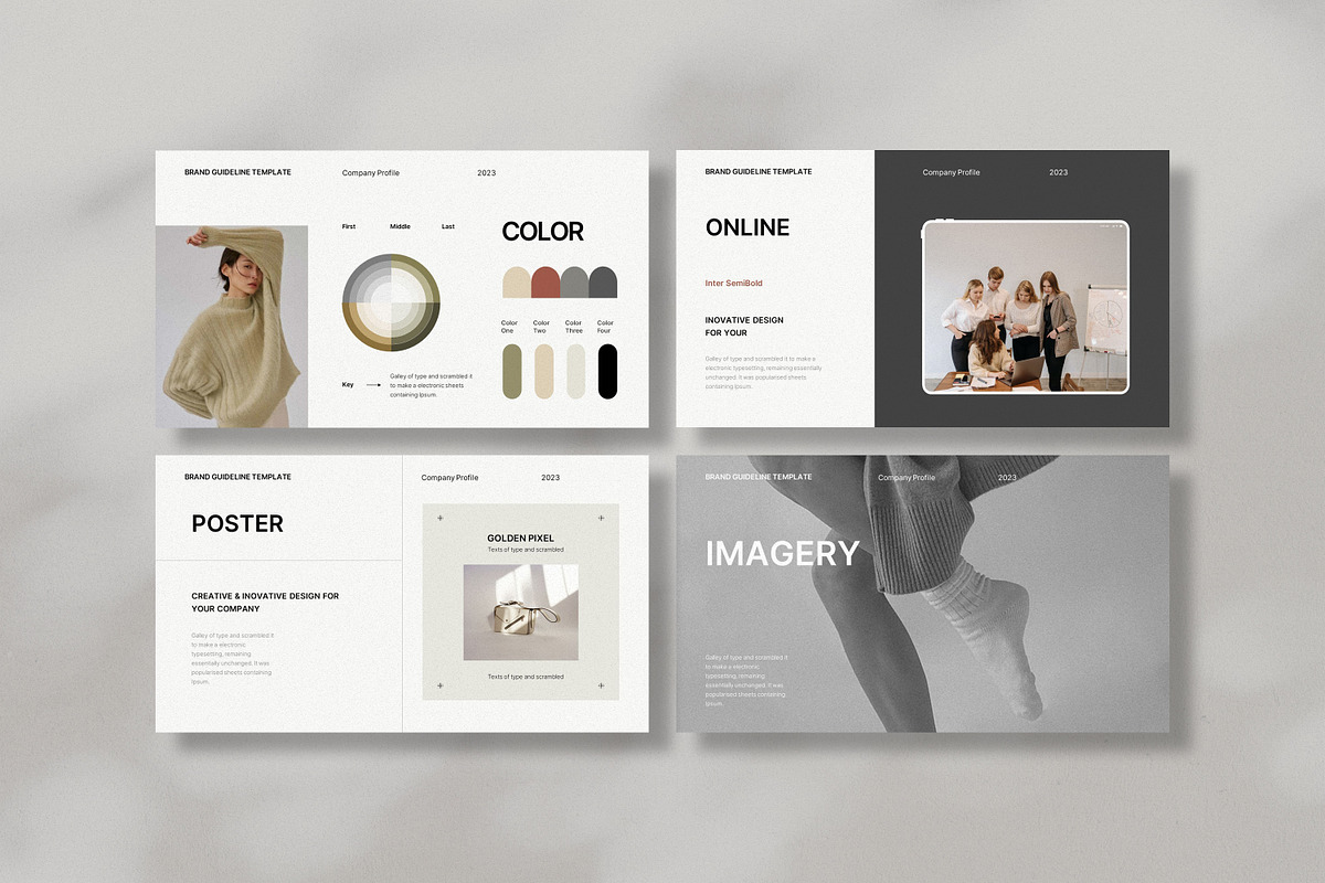 Minimal Brand Guideline Presentation, a Templates & Theme by GoldenPixelStudio (Photo 5 of 9)