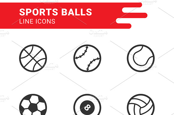 Sports Balls Vector Set