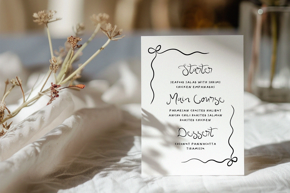 Ms Scarlett Handwritten Whimsy Font, a Script Font by Calamar Studio (Photo 2 of 20)