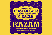 Kazam Display Font, a Font by Brethrendesignco (Thumbnail 3 of 4)