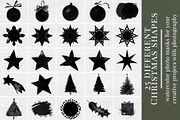 Christmas shapes photo masks, a Layer Style Add-On by BrownLeopard (Thumbnail 2 of 6)