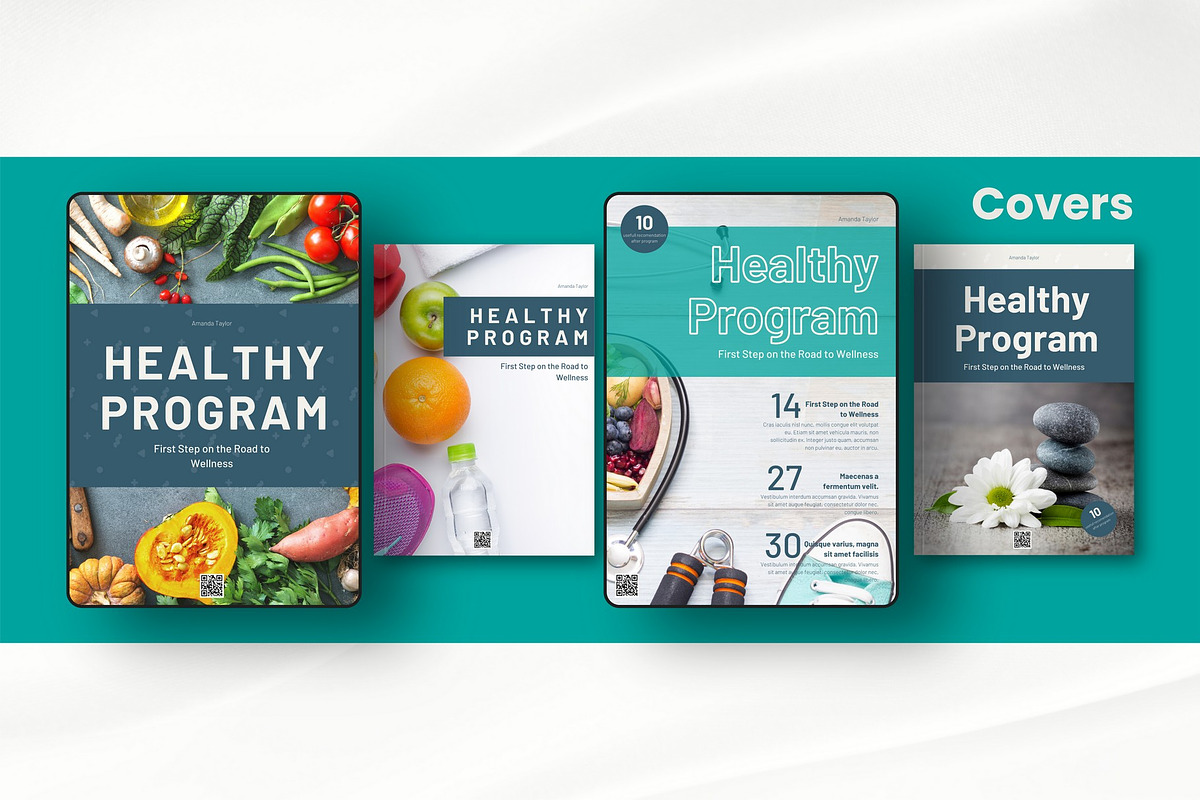 Healthy lifestyle workbook template, a Magazine Template by Handy Template (Photo 3 of 24)