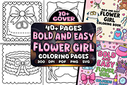 Easy Flower Girl Coloring Pages, a Decorative Illustration by Craftsbeefy (Thumbnail 1 of 4)