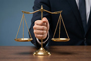 Human Hand holding Balance Scale, a Business Photo by nandinigraphics (Thumbnail 1 of 2)