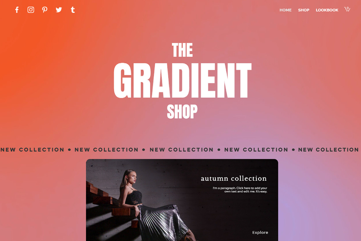 WIX TEMPLATE - WIX SHOP - WIX THEME, a Wix Template by iambao.ooo (Photo 2 of 6)