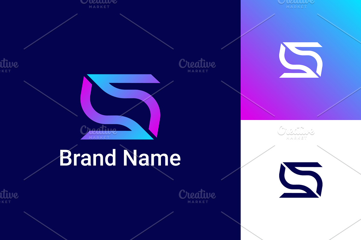 Monogram S Letter Technology Logo, a Branding & Logo Template by Design Store (Photo 2 of 2)