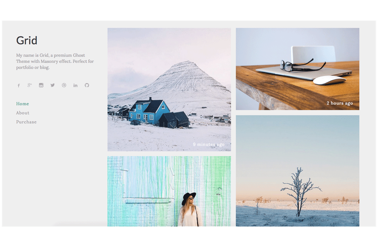 Grid - Premium Ghost Theme, a Websites & App Template by Malvouz