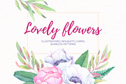 Floral bundle | Watercolor SALE, a Decorative Illustration by Kate Macate (Thumbnail 18 of 28)